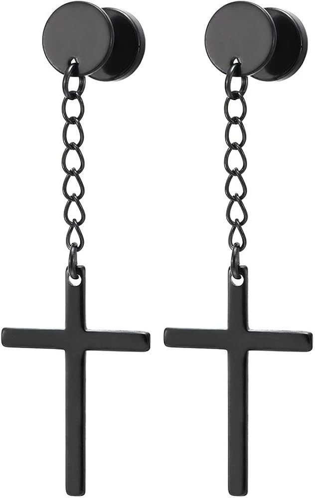 Aretes de cruz larga's foto | Dark Store |  BizneCubano